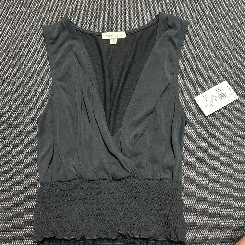 Moa Moa Charcoal Sleeveless Top